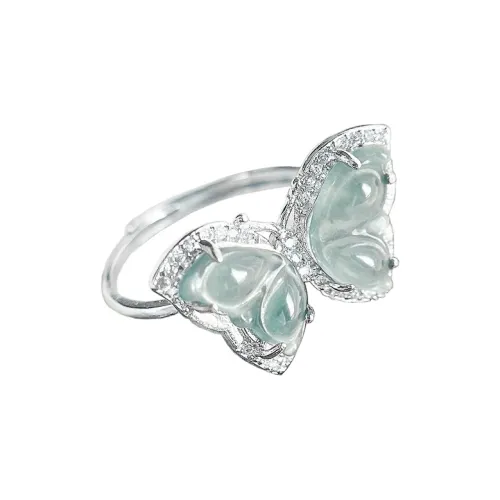 PUPAN Ice Type Jadeite Rings Women's