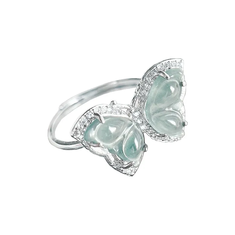 PUPAN Ice Type Jadeite Rings Women's-0