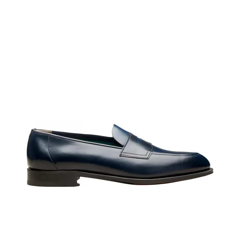 Edward Green Piccadilly Loafers Men's Marine Blue-1
