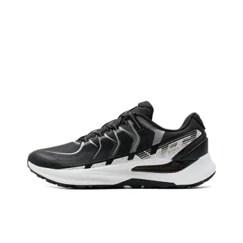 XTEP Cushioning, Slip Resistant, And Abrasion Resistant Low Top Casual Running Shoes Men's Black White