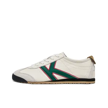Kappa Back to Back Anti Slip Wear Resistant Low Top Skateboard Shoes Unisex White Green