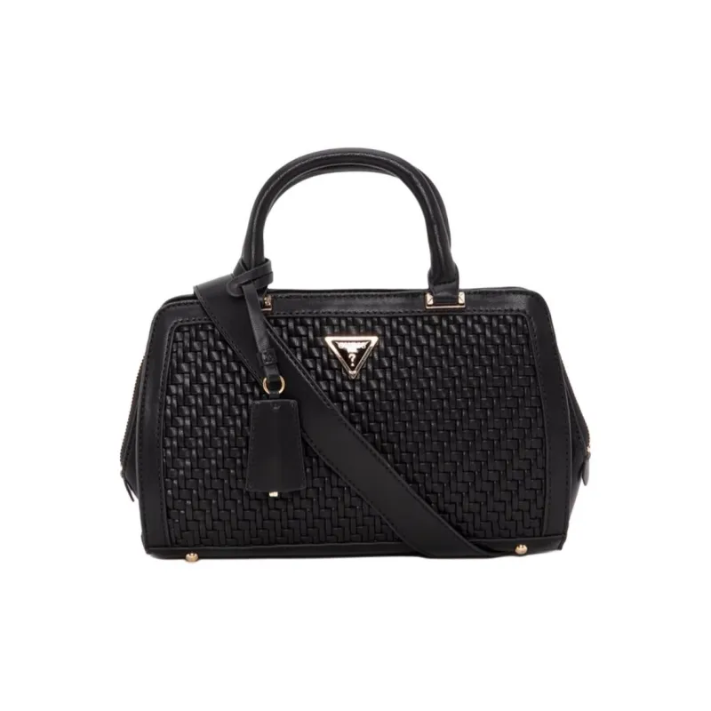 GUESS Artificial Leather Handbag Medium Size Women's Black-0