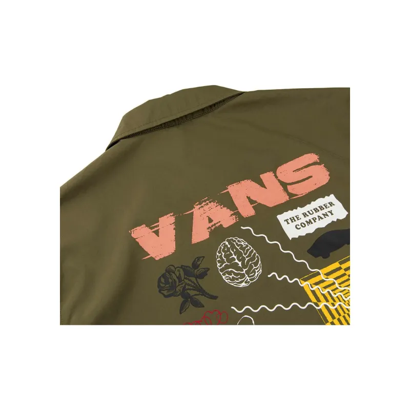Vans Jackets Coats Unisex Army Green-3