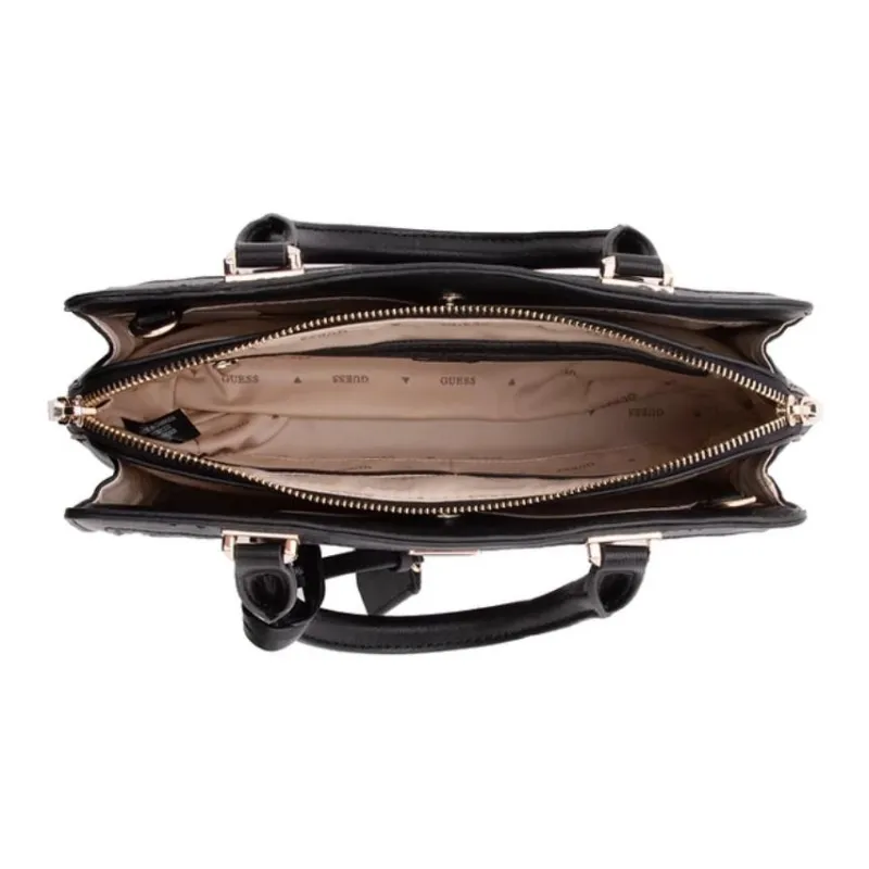 GUESS Artificial Leather Handbag Medium Size Women's Black-3