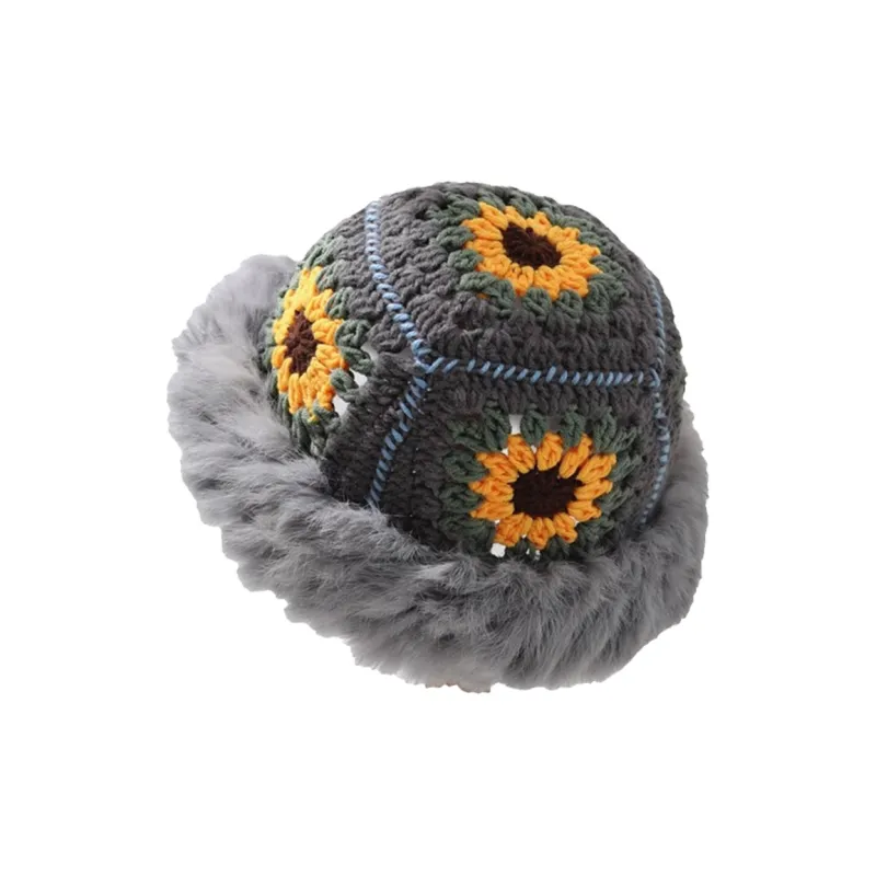 AAJF Rabbit Fur Blend Bucket Hats Unisex-3