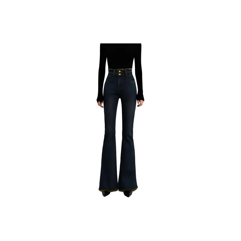 DPLAY Jeans Women's Dark Denim Blue-1