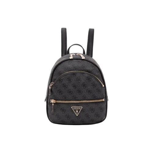 GUESS Artificial Leather Backpack Medium Size Women's Dark Gray