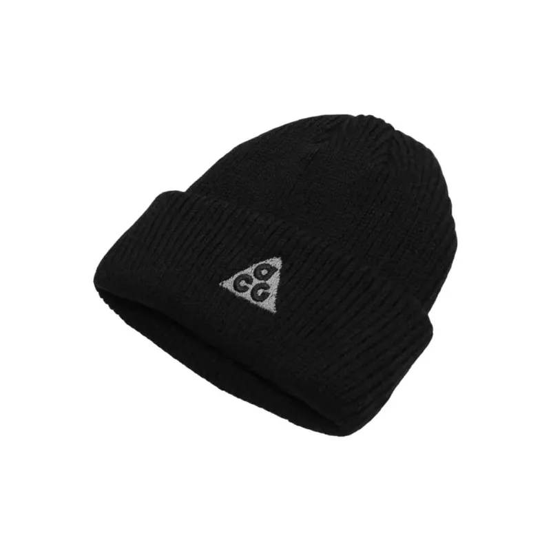 Nike Polyester Knitted Fabric Cotton Beanies Unisex Black-2