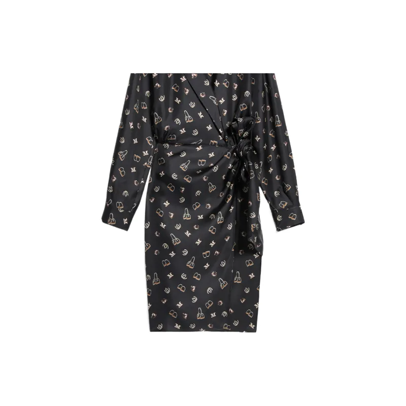 MaxMara All-Over Patterned Long-Sleeved Dress-5