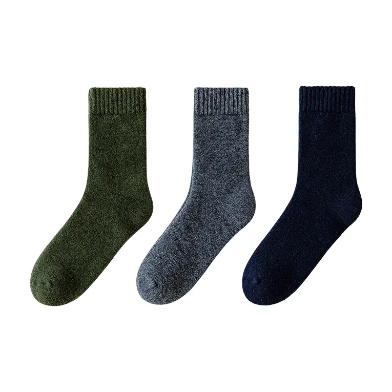 XIANSINIAO Mid Calf Socks Men's 3 Pack-4