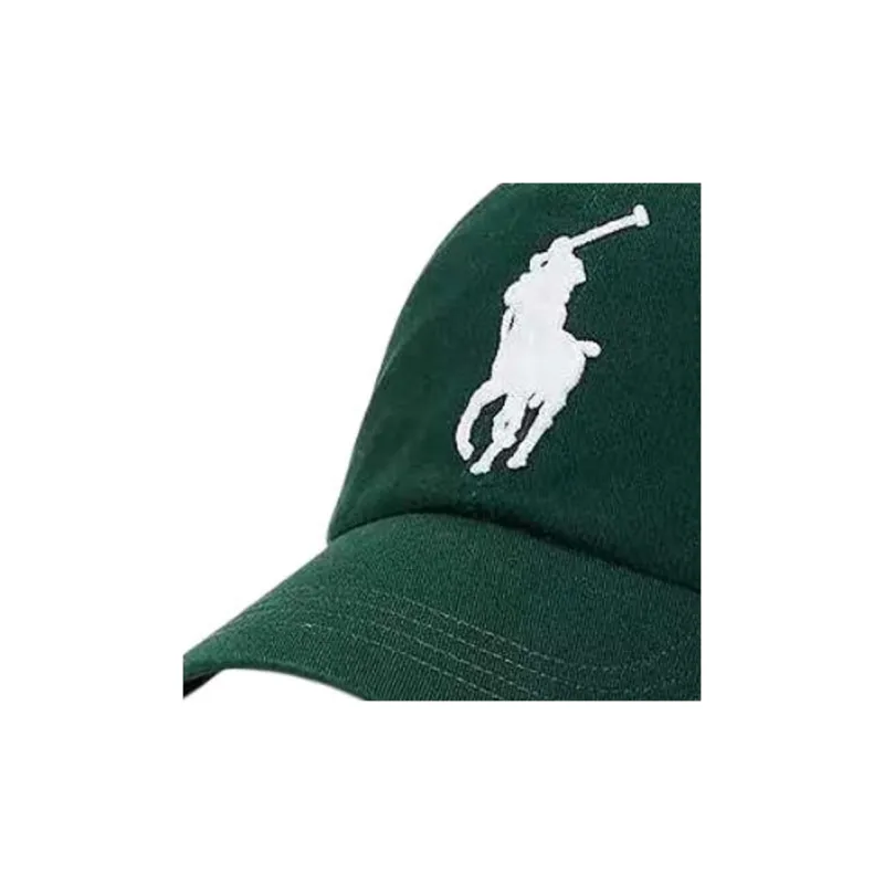 Polo Ralph Lauren Cow Leather Baseball Caps Unisex Green-2