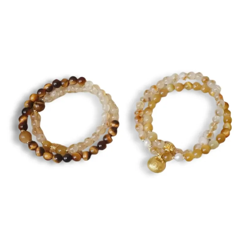 GUDS GAVE Tiger's Eye Stone Bracelets Unisex-4