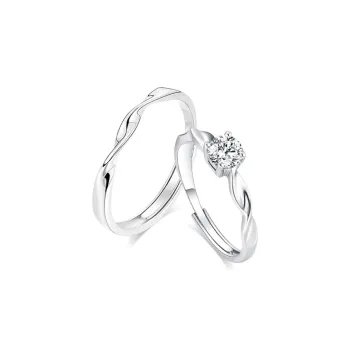 LUCA Sterling Silver Rings Unisex Box #Sweet Love Confession