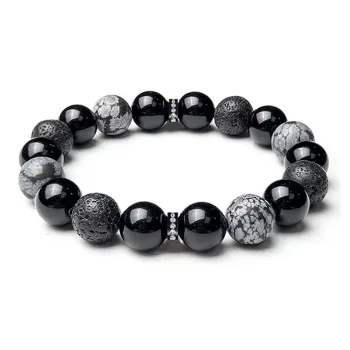 Strange Snow Obsidian Bracelets Unisex