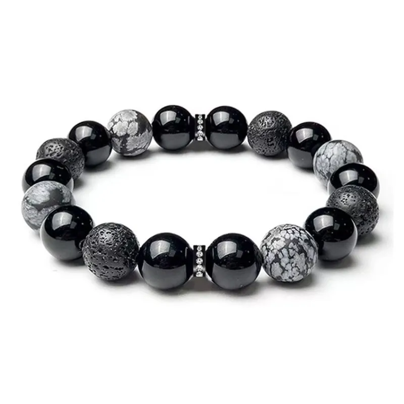 Strange Snow Obsidian Bracelets Unisex-0