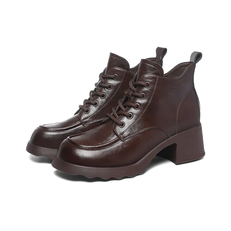 Golden Silk Rabbit Ankle Boots 5.5CM Women's-8