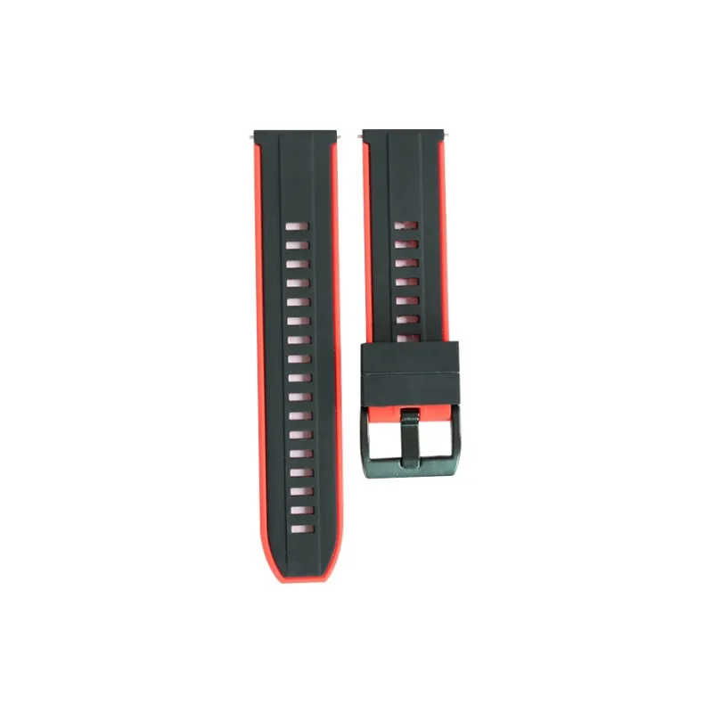 CHRROTA Compatibility Huawei GT2/GT3 Strap Huawei Magic Watch GT20/22mm Two Tone Silicone Strap Watch Strap-5