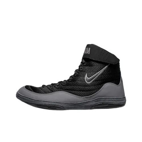 Nike Inflict Anti-Slip Wear-Resistant High-Top Training Shoes Men's Black Gray