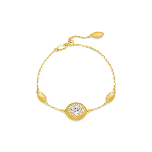 MITHAOL KUSC S925 Silver Plated With 18k Gold Bracelets Women's