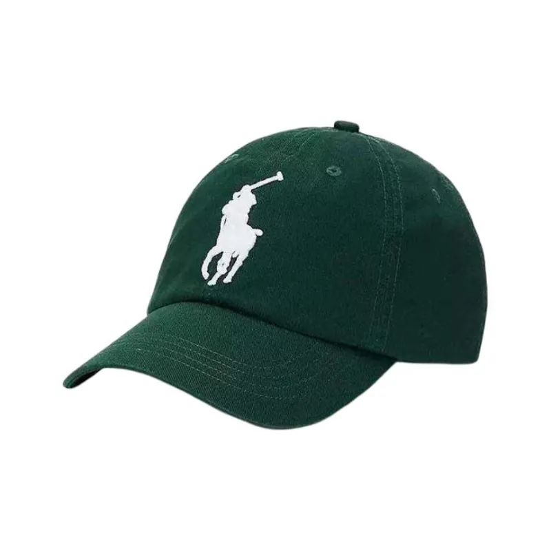 Polo Ralph Lauren Cow Leather Baseball Caps Unisex Green-0