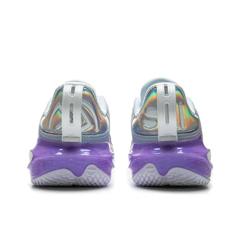LiNing Flash Strike 11 Supportive And Elastic Low Top Basketball Shoes Men's Blue Purple-4