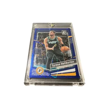 PANINI Pacers Tyrese Haliburton High End Royal Blue Ray Holographic Card Basketball Card Rare Card Sports Cards 1 Pc