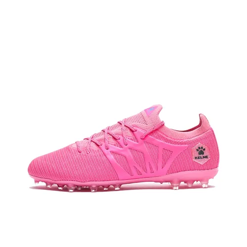 KELME MG Rubber Short Studs Artificial Ground Natural Ground Cushioning Anti Twist Soccer Shoes Unisex Pink Blue