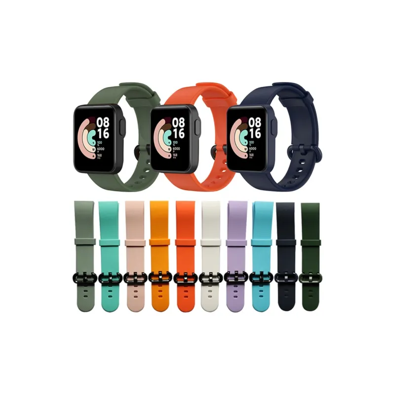 CHRROTA Watch Band Xiaomi Red Beige Compatibility Silicone Material-1