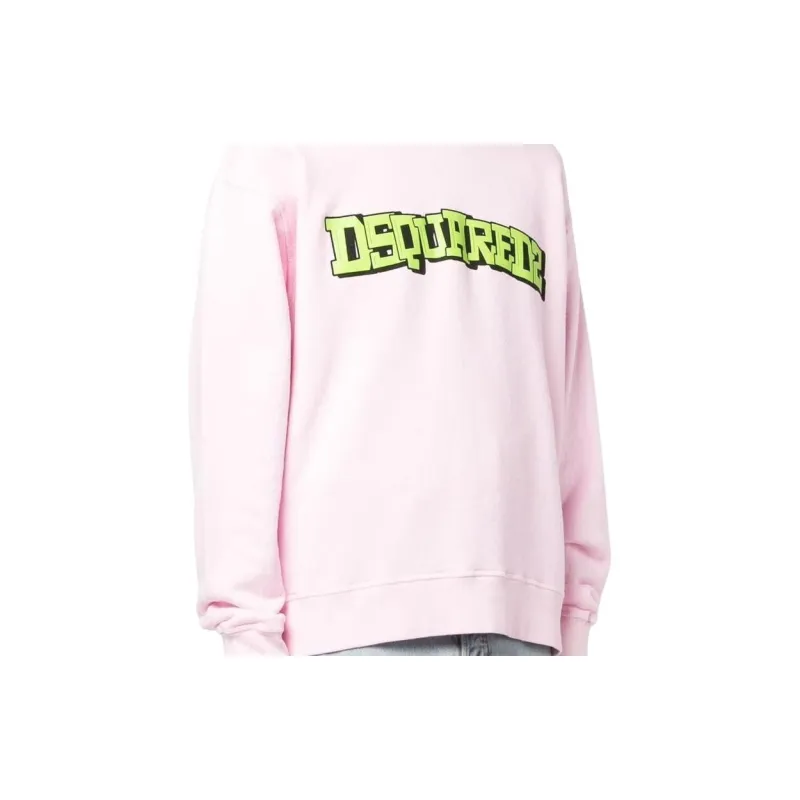 DSQUARED 2 Logo Printed Crewneck Sweatshirt-5