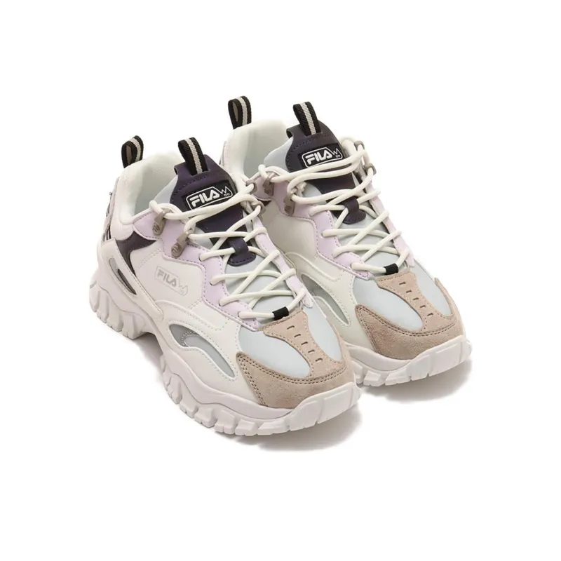 FILA Ray Tracer Tr 2 Anti-Slip Wear-Resistant Low-Top Casual Shoes Unisex White Gray-2