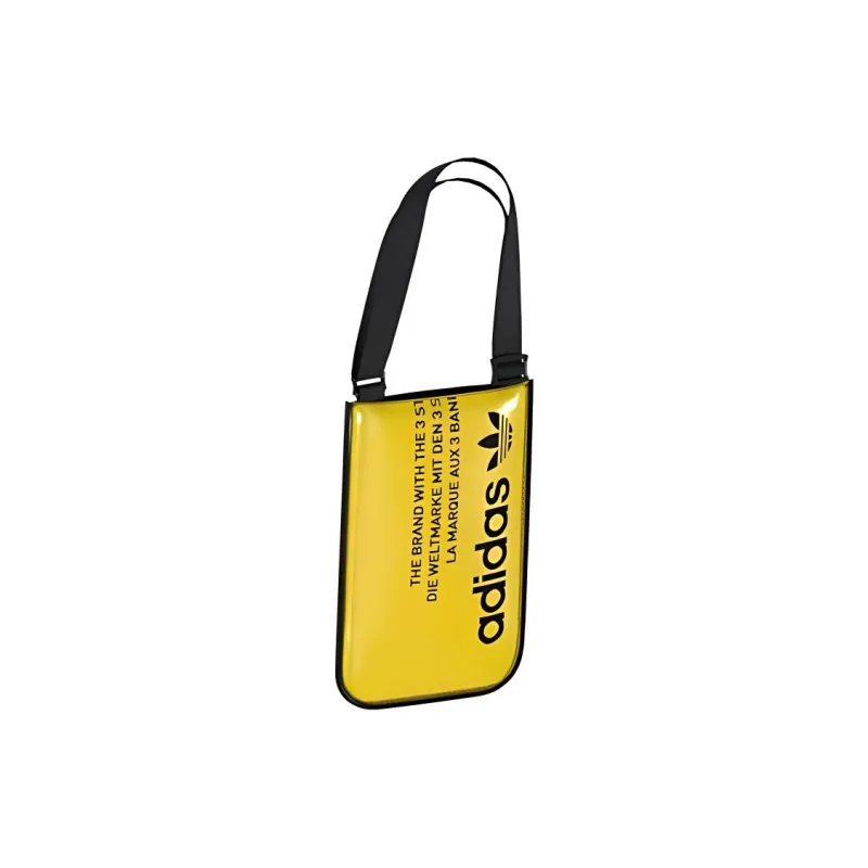 Adidas Originals Artificial Leather Shoulder Bag Regular Unisex Yellow-3