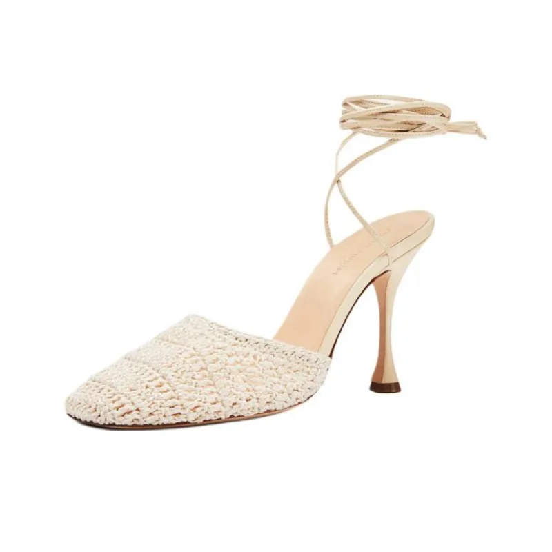 MAGDA BUTRYM Slim Heel High Heels 10.5cm Women's Beige-2