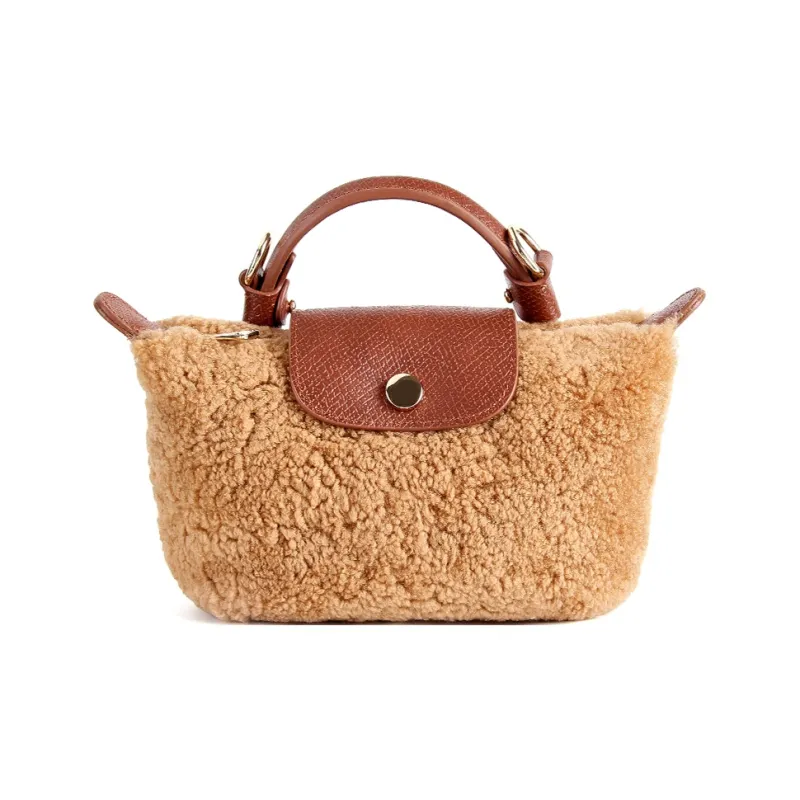 YOCAMU Sherpa Handbag Women's Multicolor-2