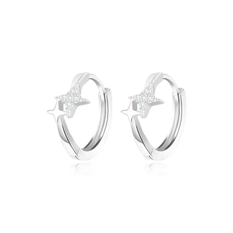 May10th S925 Silver Stud Stud Earrings Women's-0