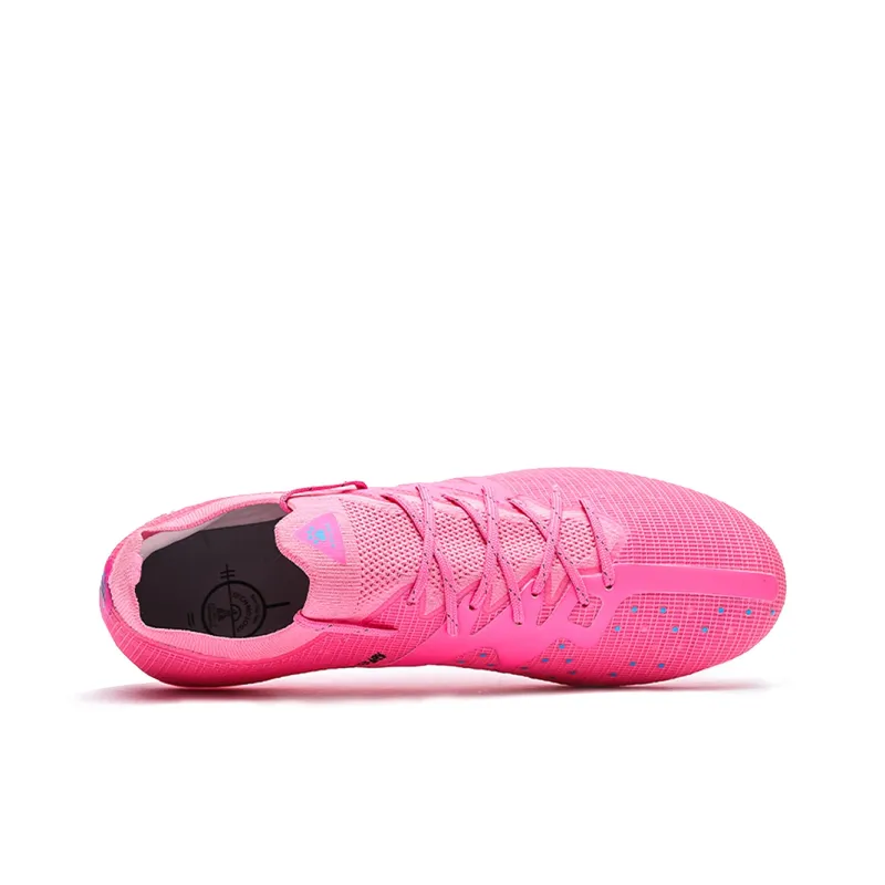 KELME MG Rubber Short Studs Artificial Ground Natural Ground Cushioning Anti-Twist Soccer Shoes Unisex Pink Blue-2