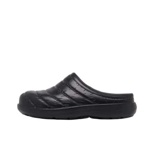 Skechers Foamies Rubber Sole Abrasion-Resistant Slip-Resistant Wrap-toe Slippers Men's Black