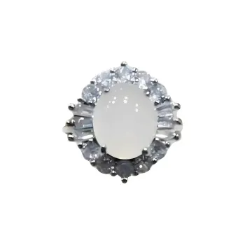 Gifts Chalcedony Jade Rings Women's