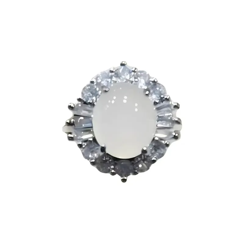 Gifts Chalcedony Jade Rings Women's-0