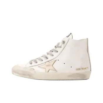 Golden Goose Francy High Top Skateboard Shoes Women's White