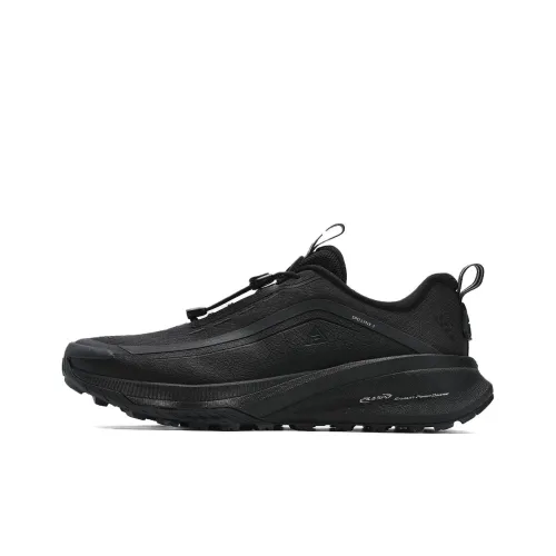 FILA Anti Slip Wear Resistant Low Top Outdoor Shoes Men's Black