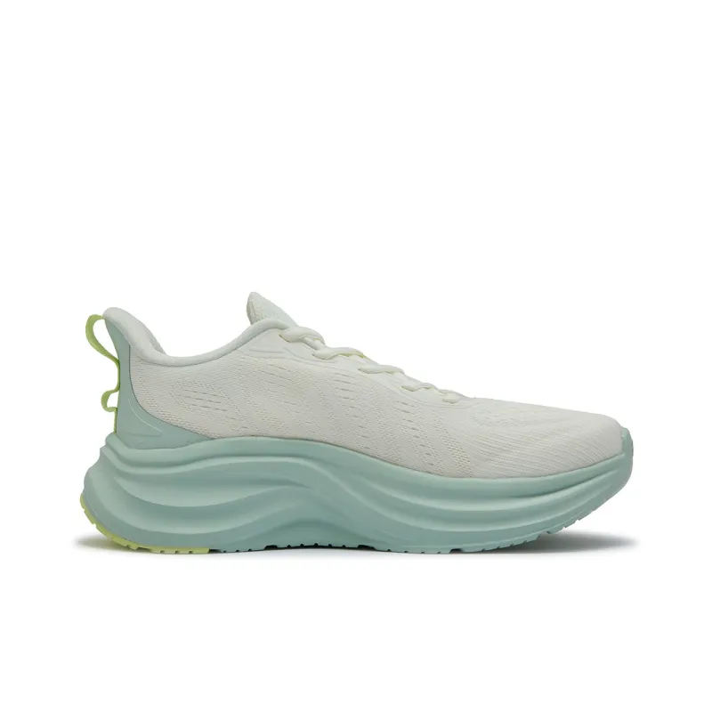 361° Wear resistant, Non slip And Breathable Low Top Casual Running Shoes Women's White Green-1