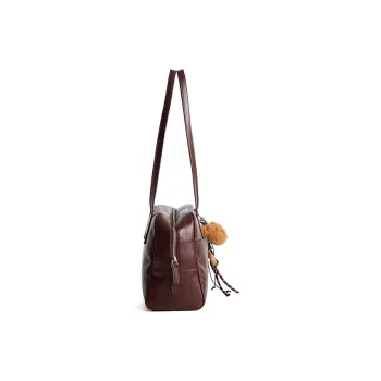 JACD PU Handbag Women's Vintage Red/Rich Brown