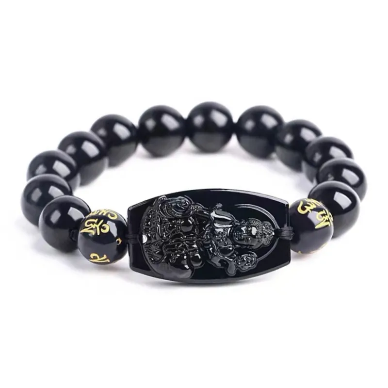 HOLLY RYAN Imitation Obsidian Bracelets Men's-7