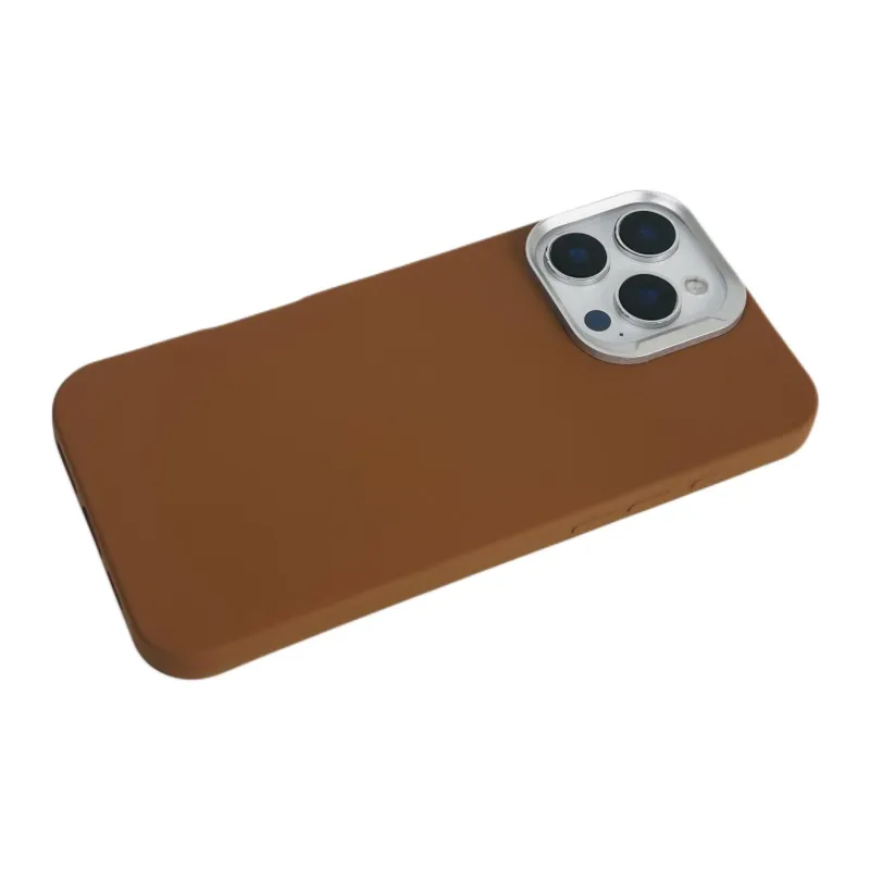 Wei Xin Acrylic Material Solid Color Silver Frame Phone Cases Compatible With IPhone 16/15 Pro Max/Apple 13/14 Pro/Max-10