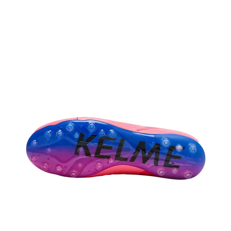 KELME MG Rubber Short Studs Artificial Ground Cushioned Wear Resistant Slip Resistant Soccer Shoes Unisex Pink-4