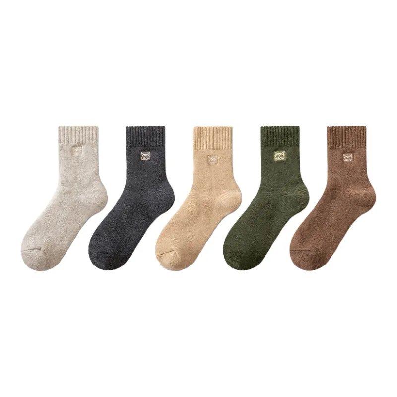 MIIOW Mid Calf Socks Unisex 5 Pack-6