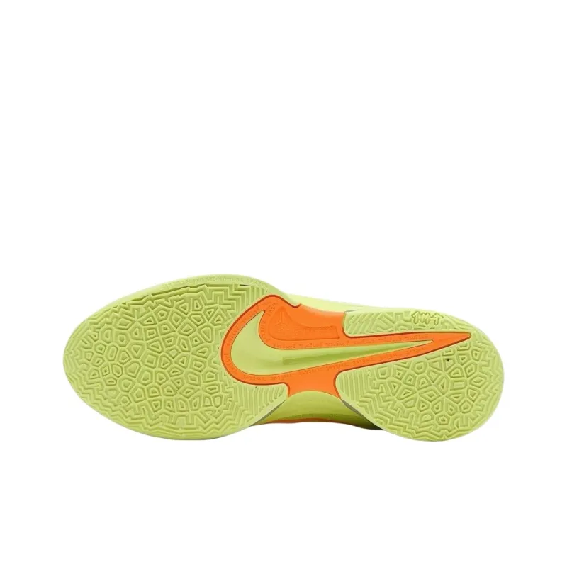Nike Ja 2 Anti Slip Wear Resistant Low Top Basketball Shoes Unisex Yellow Green-2