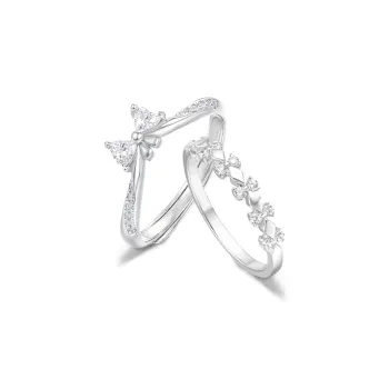 FANFRI Sterling Silver Rings Unisex Birthday And Anniversary Gift For Her Box