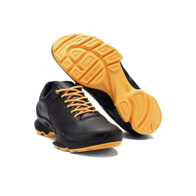 Ecco BIOM C Low-Top Trekking Shoes Men's Black Yellow-3
