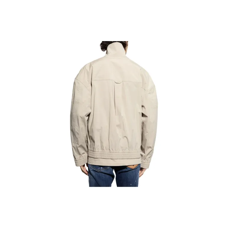 DSQUARED 2 Logo Printed Zipped Bomber Jacket-3